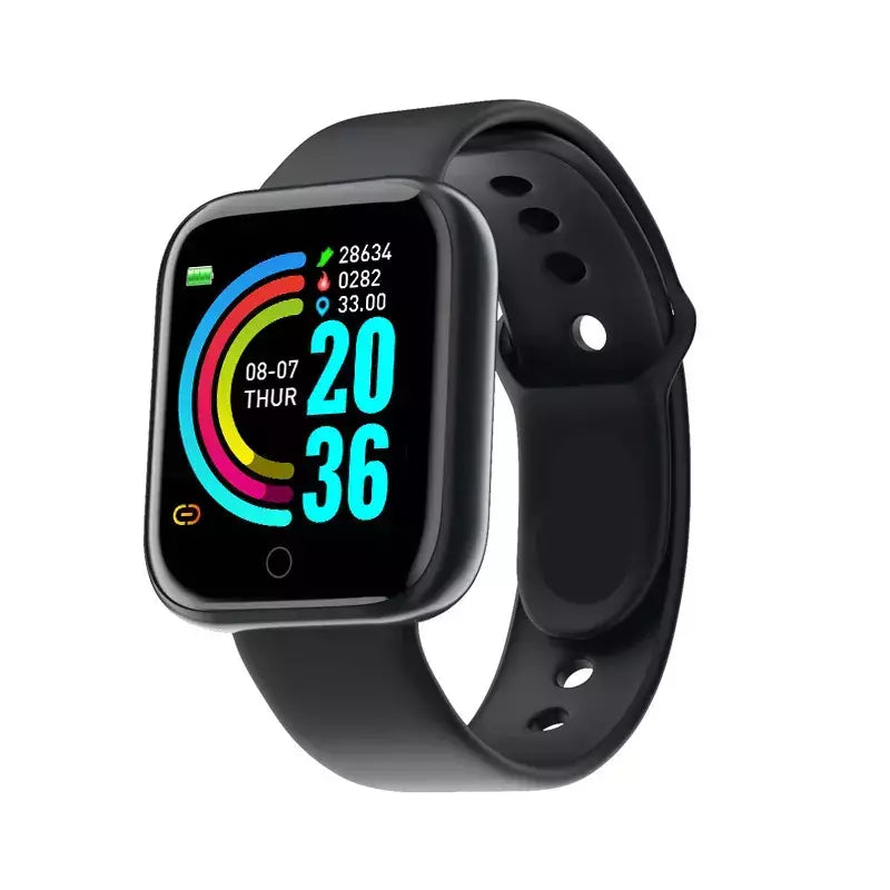 Y68 Esporte Bluetooth Relógio Inteligente, Tela Colorida, Pulseira De Fitness À Prova D' Água, Pressão Arterial, Freqüência Cardíaca, Monitor De Sono, D20