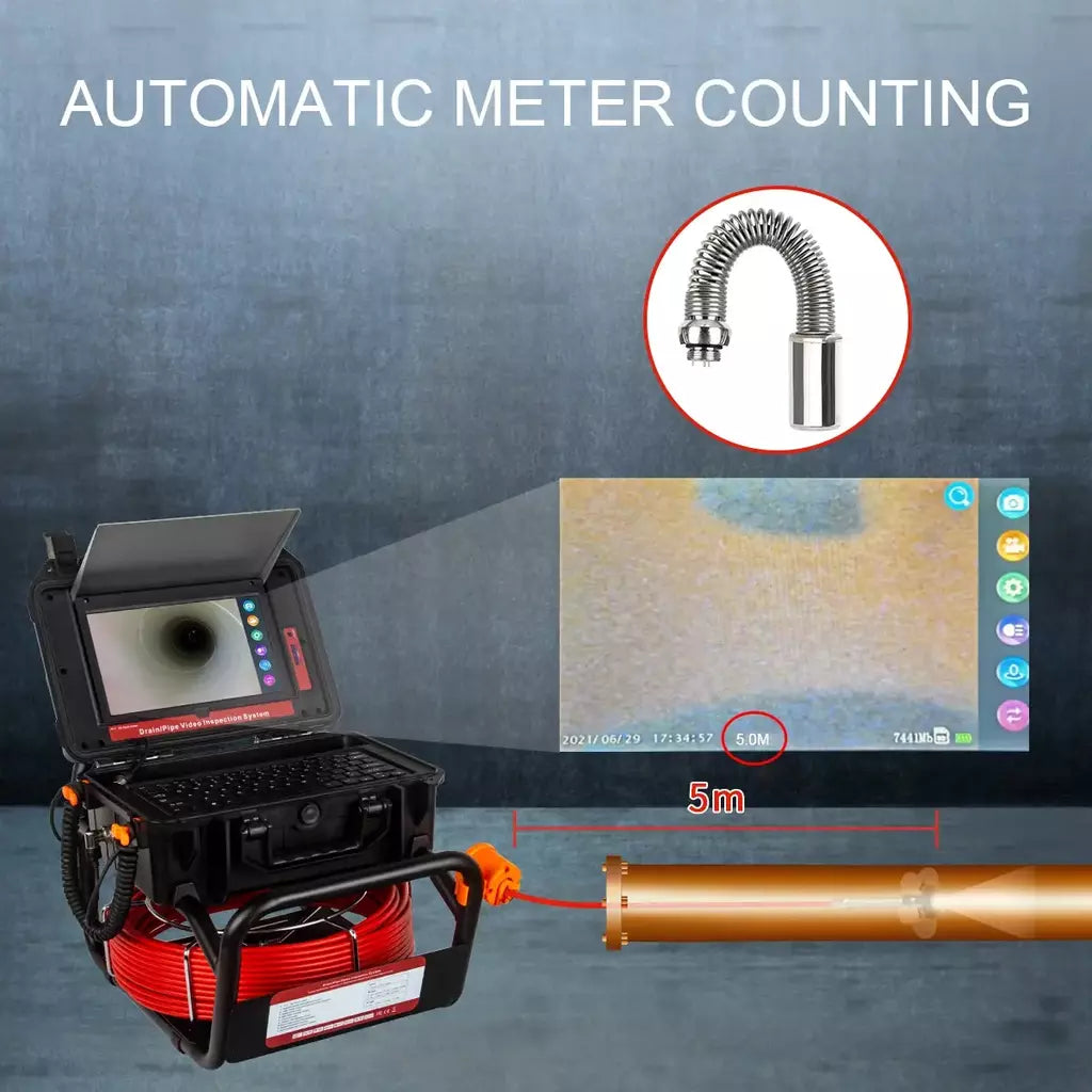 512Hz Transmissor Sonde para Pipeline Localização Endoscópio Imagem Auto-Nivelamento DVR,SYANSPAN 23mm Drain Pipe Inspection Camera IP68