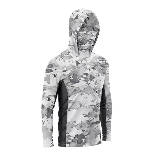 Camisa de sol de manga longa ao ar livre masculina fina camo respirável seda gelo nova camisa de pesca profissional com logotipo