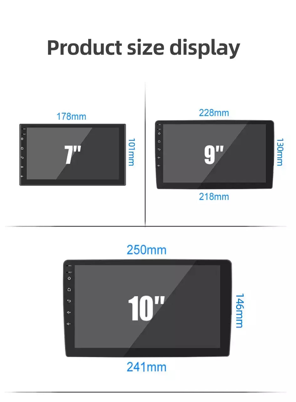 Android 13 2 din rádio do carro carpla auto 7 9 10 13.1 Polegada universal wifi gps áudio reprodutor multimídia para nissan toyota kia honda
