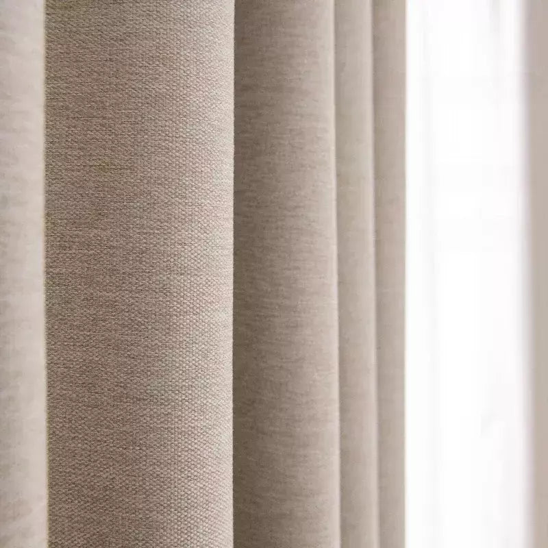 Completa Blackout Soundproof Janela Cortina, simples Sala de estar cortinas, Grande área, Estudo, Varanda Bay, Quarto Bay, cortinas espessadas