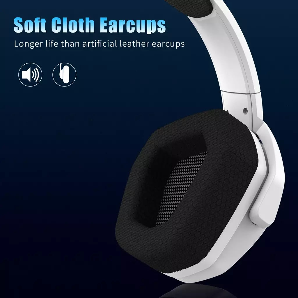 Fone de ouvido para jogos sem fio duplo NUBWO G06 com microfone para PS5, PS4, PC, celular, switch, fones de ouvido para jogos Bluetooth 5.3 de 2,4 GHz