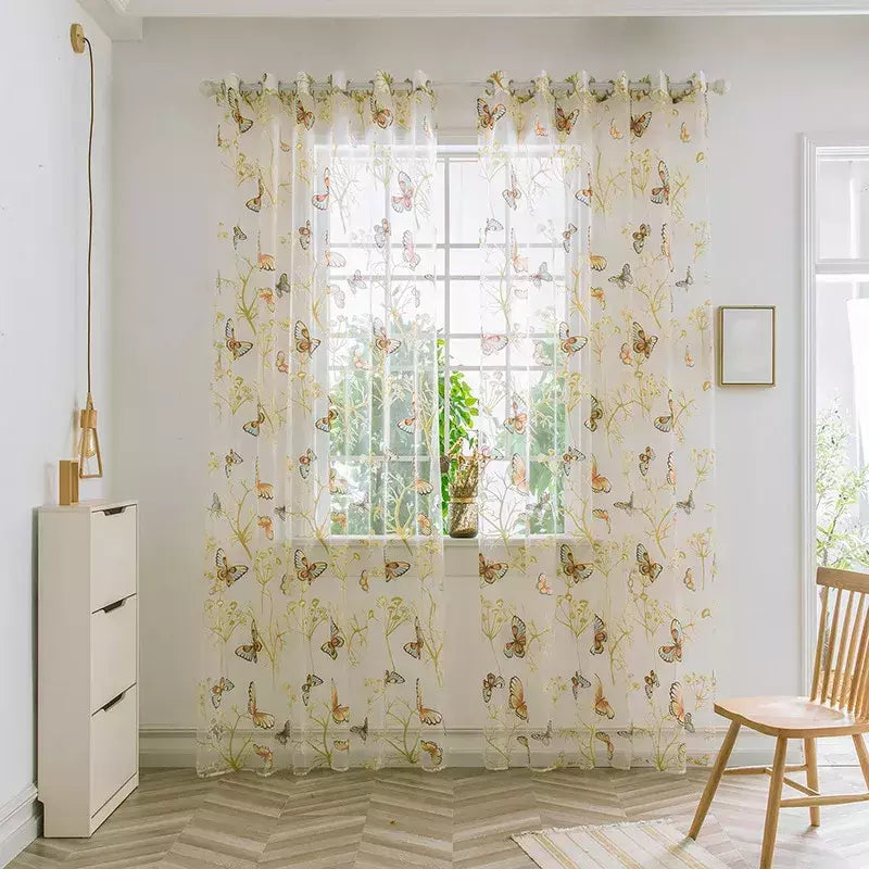 Tule Floral em Cortinas Puras, Tratamento Janela, Painel Persianas, Sala de estar, Quarto, Cozinha, Sombra, Roxo, Peônia
