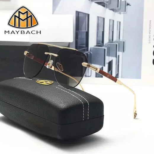 MAYBACH Marca de luxo Óculos de sol para homens e mulheres Óculos de sol clássicos de alta qualidade Óculos piloto UV 400 Proteção 81141