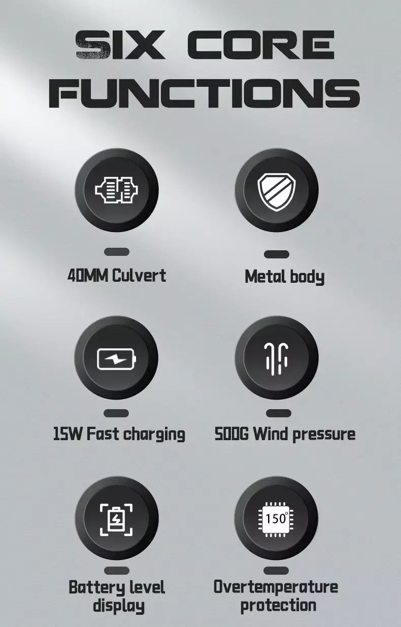 X7 ventilador violento 500g pressão do vento motor sem escova 40mm turbo jet ventilador com 3 bocais soprando poeira teclado limpeza ventilador de ar
