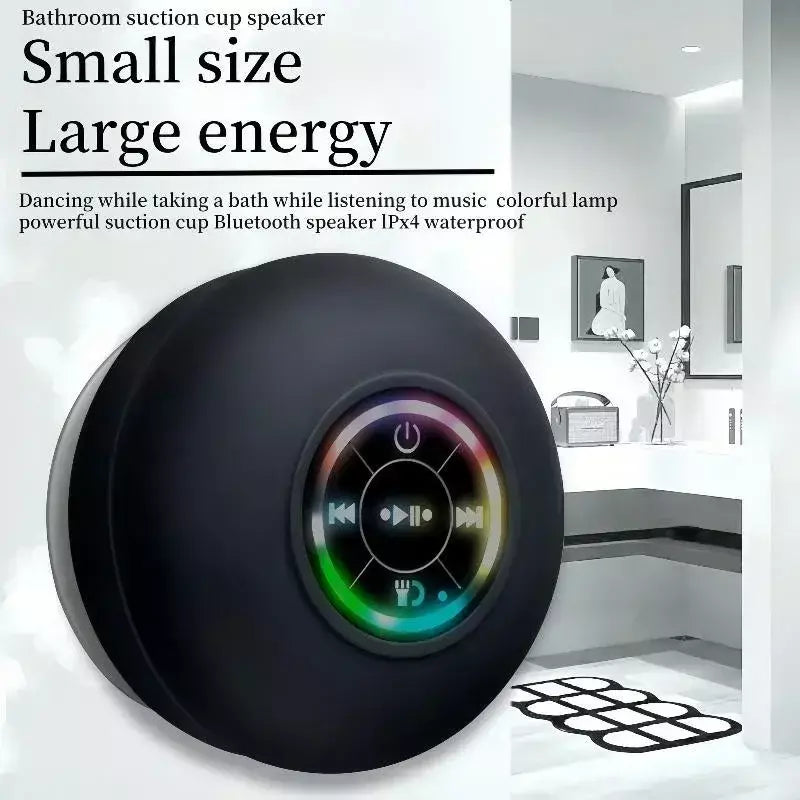 Alto-falante sem fio recarregável, bluetooth, com luz colorida, portátil, mini alto-falante para casa, acampamento ao ar livre