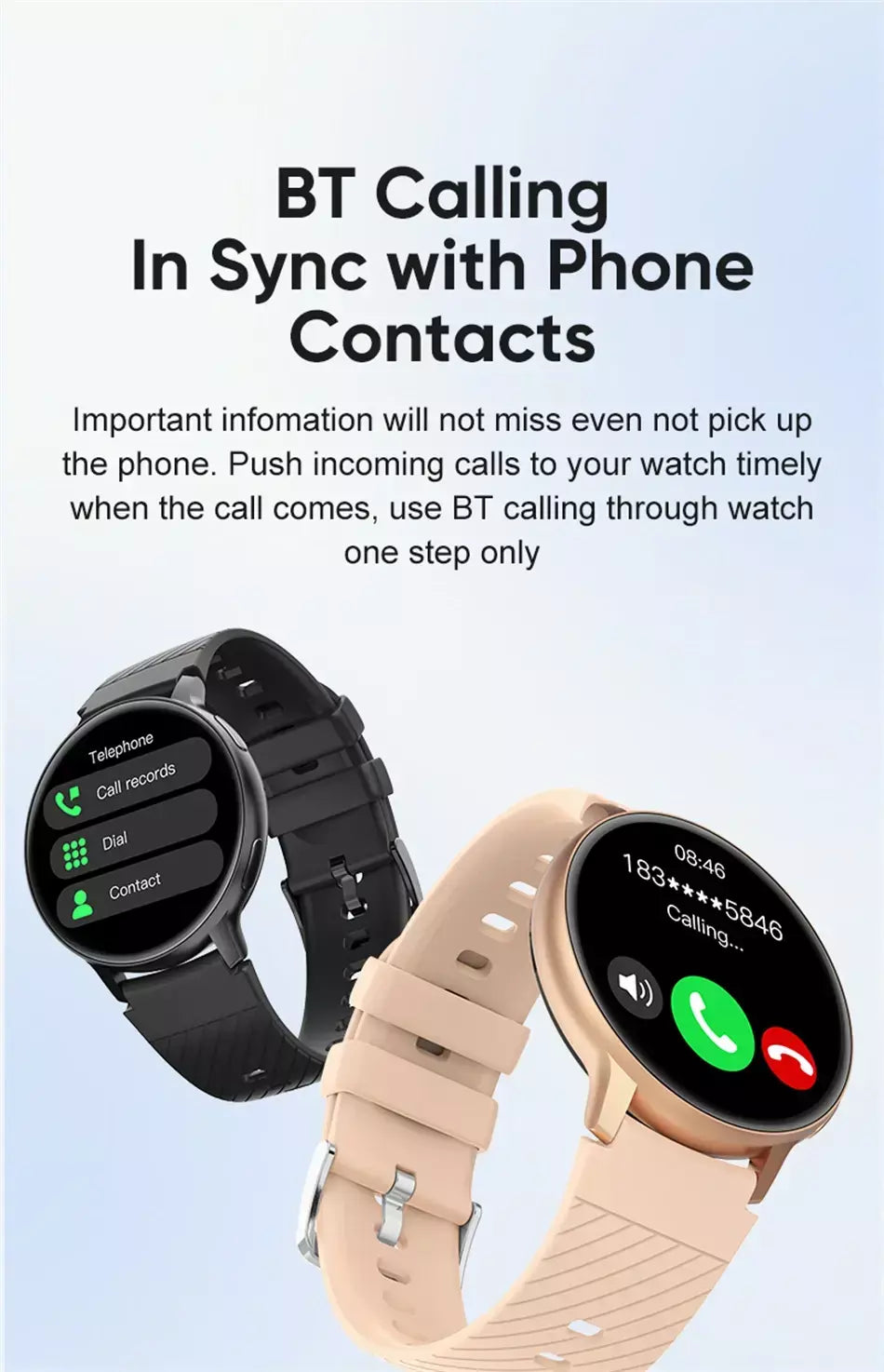 Xiaomi chamada relógio inteligente feminino mostrador personalizado relógios de aço masculino esportes rastreador fitness freqüência cardíaca smartwatch para android