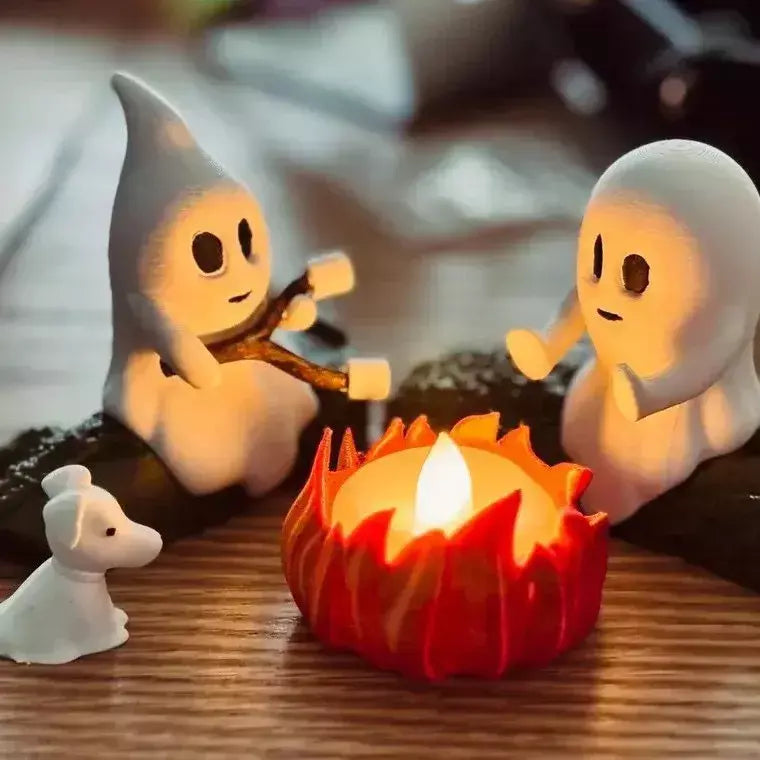 1 conjunto de halloween fantasma fogueira decoração assustador festa ao ar livre casa assombrada adereços assustador quintal cena reunião decoração presente