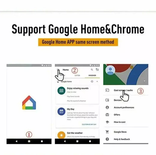 Hdmi-compatível chromecast google sem fio wifi mirascreen hd display dongle mídia streaming de vídeo tv casa inteligente para ios/android