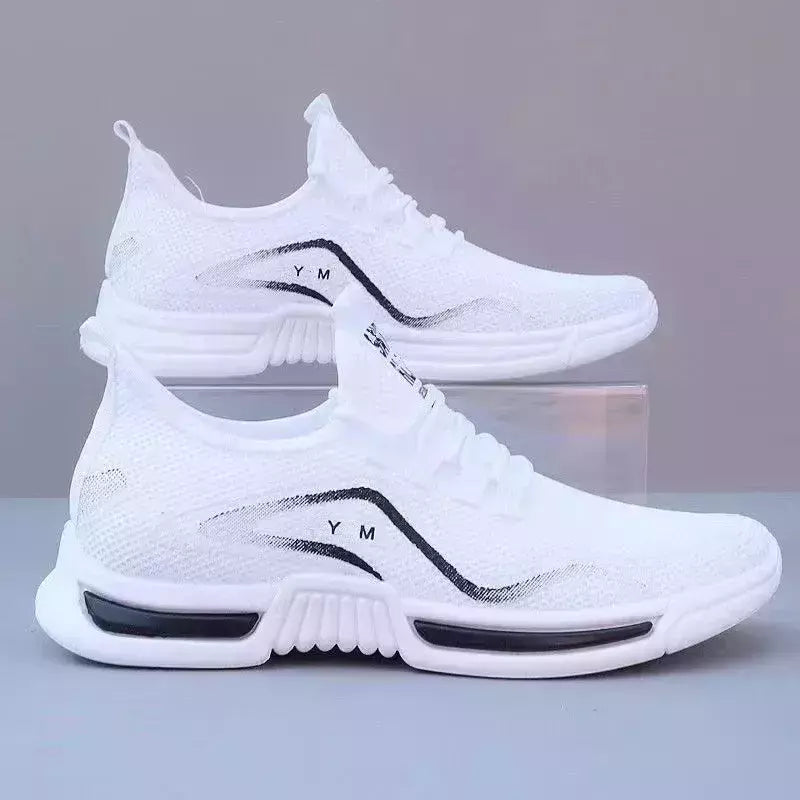 Yez-Tênis de malha macia respirável masculino, tênis de corrida ao ar livre, moda versátil na moda, calçados casuais para verão, novo, 2022