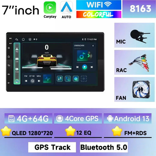2din 7/9/10 Polegada universal carro multimídia player de vídeo para toyota hyundai kia nissan honda 2din android gps carplay/rádio automático