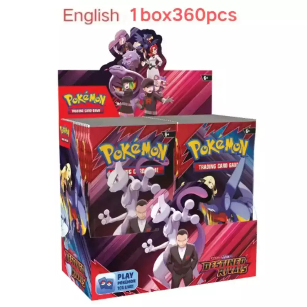 Evolutions prismáticas 360 peças cartão pokemon viagem juntos coroa stellar 151 ultra prisma inglês impulsionador cartão de transação de batalha