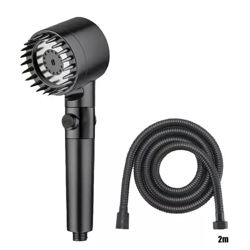 Quatro modos cabeça de filtro de chuveiro massagem chuveiro repleto para botões de chuveiro acessórios do banheiro cabeças chuveiros peças fixação casa