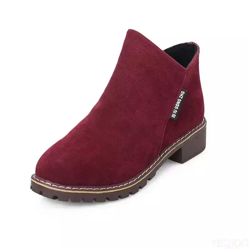 Botas femininas de sola grossa, botas de neve confortáveis, sapatos femininos de plataforma plus size, moda, 2022