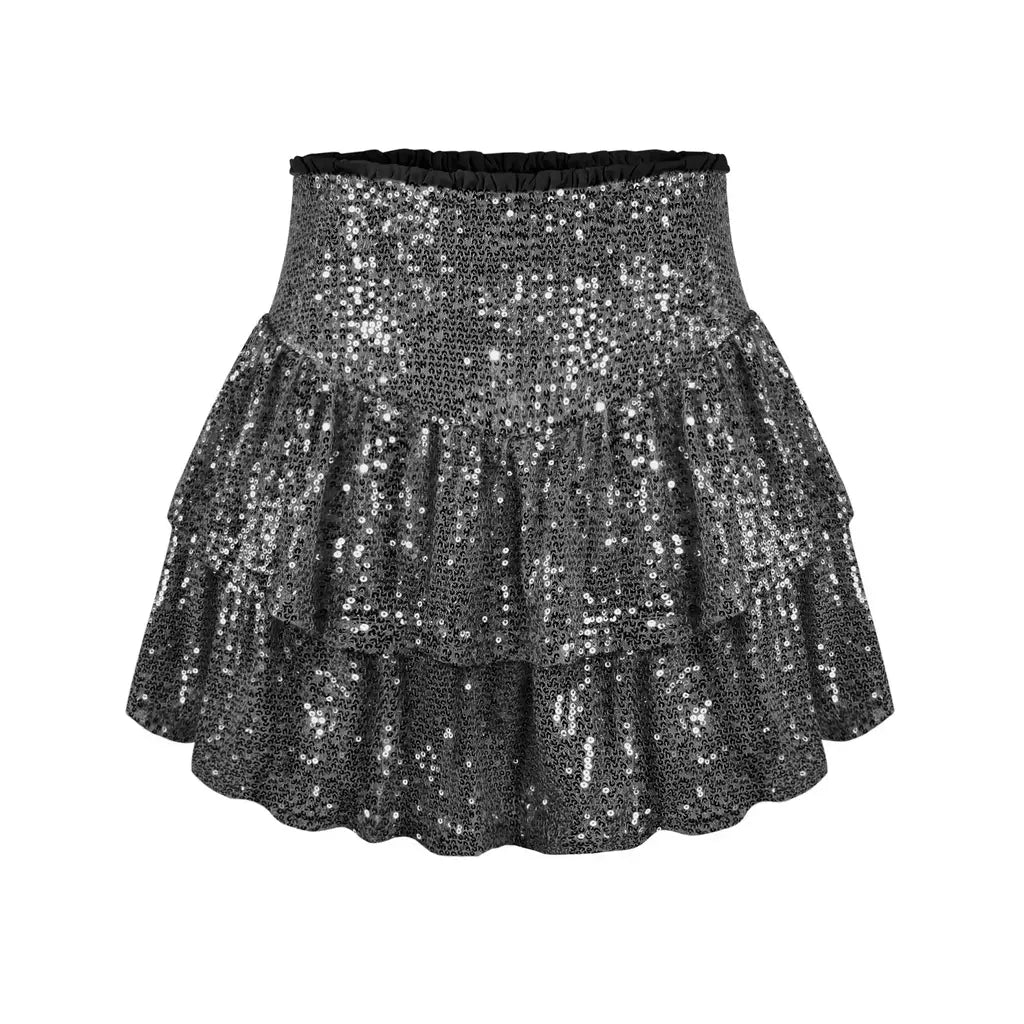 Mini saias plissadas de lantejoulas de cintura alta para mulheres, festa africana, roupas de noite, roupas sensuais dashiki, primavera, verão, 2022