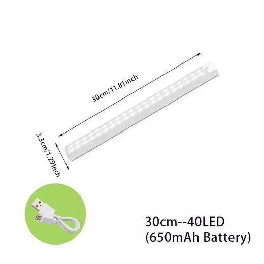 Luzes noturnas LED sem fio com sensor de movimento, detector de luz, lâmpada de parede decorativa, decoração do quarto, escada, armário