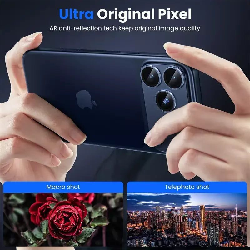 Protetor de lente de câmera de vidro de metal para iphone 17 air 16 15 14 13 pro max plus 16pro 17pro 17air i17 acessórios de capa de lente para iphone