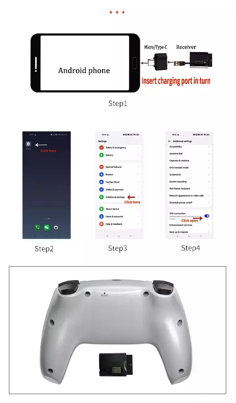 Controlador de jogos sem fio para ps1 ps2 ps3 pc android controlador sem fio jogo de vídeo console de jogo portátil entretenimento gamepad