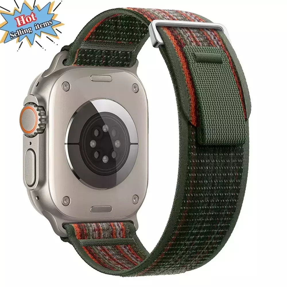 Pulseira Esportiva Trail Loop para Apple Watch, Pulseira de Nylon, Ultra 2, 49mm, Série 9, 8, 7, 45mm, 41mm, iWatch 6, 5, 4, 3, SE, 44 milímetros, 40 milímetros, 42 milímetros