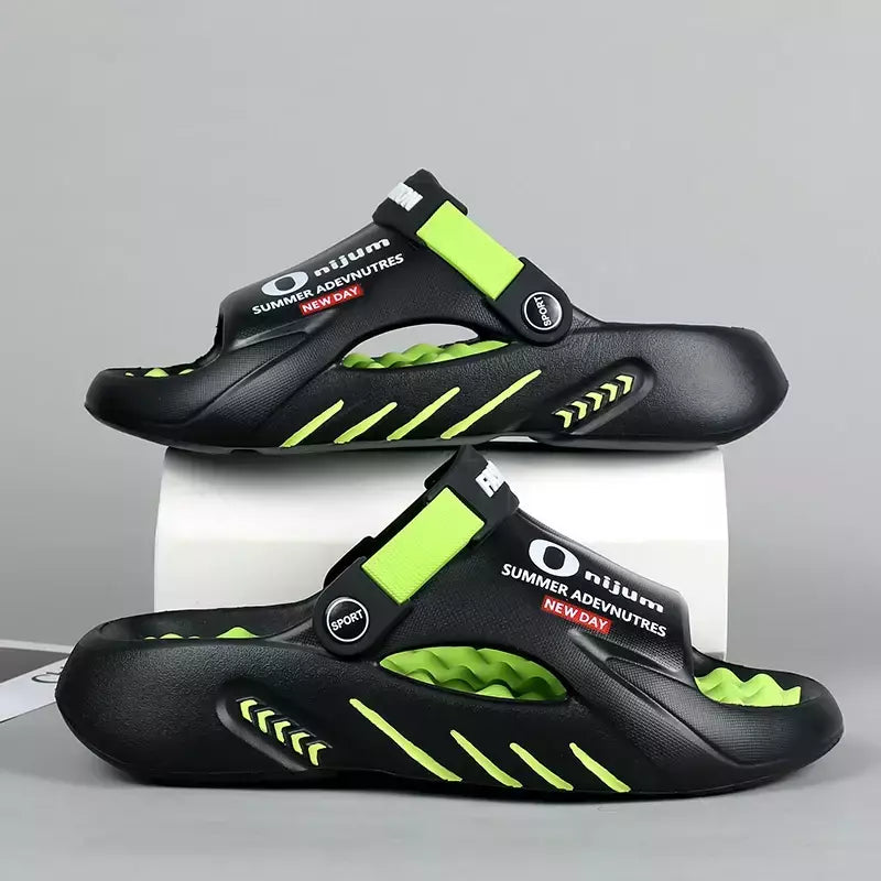 Chinelos masculinos de massagem, sandálias interiores e exteriores, sapatos casuais de praia, sola confortável, tamanho grande, 38-47, novo, 2022
