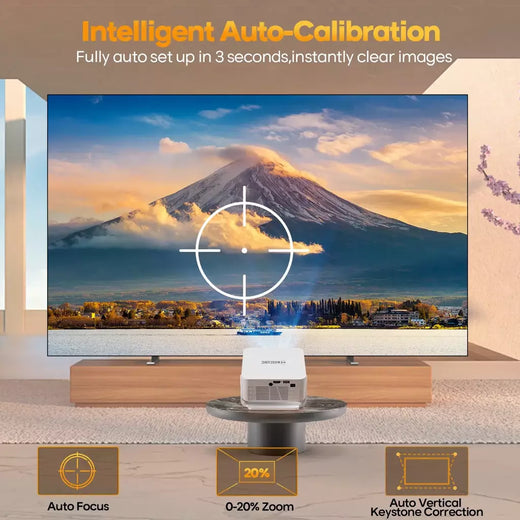 Magcubic foco automático android 14 4k projetor 400ansi 8k nativo 720p hy300 max com wifi6 bt5.4 allwinner h726 portátil ao ar livre