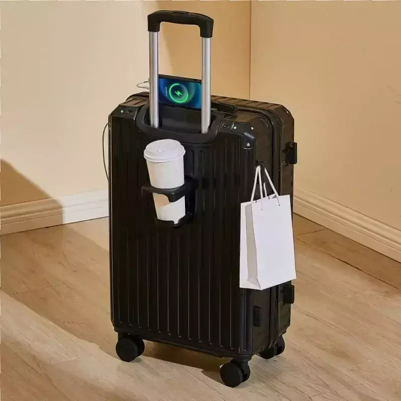 Mala de alumínio do curso do quadro, portador de bagagem, caixa do trole, cabine de transporte, 20 "24" 28";;VERDADEIRO;;"A09White suitcase,28 Inch