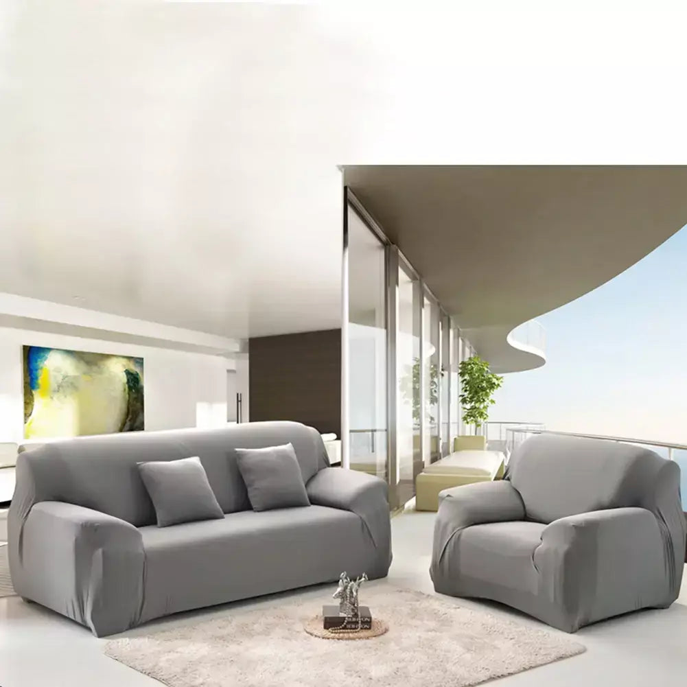 Capas de Sofá Elásticas Monocromáticas para Sala, Espessamento Slipcovers de Canto Seccional, Capa de Sofá, Forma L, Precisa comprar 2Pcs Cover