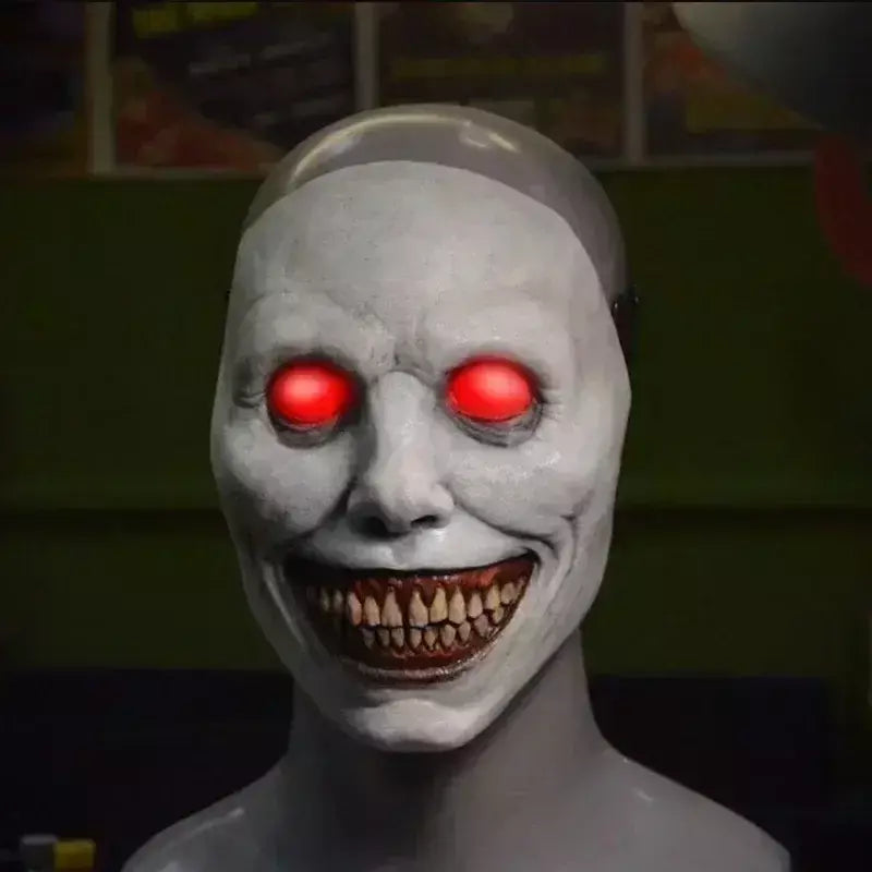 Assustador máscara de halloween demônios sorridentes máscaras faciais de terror o mal cosplay adereços festa masquerade máscara de halloween acessório de roupas