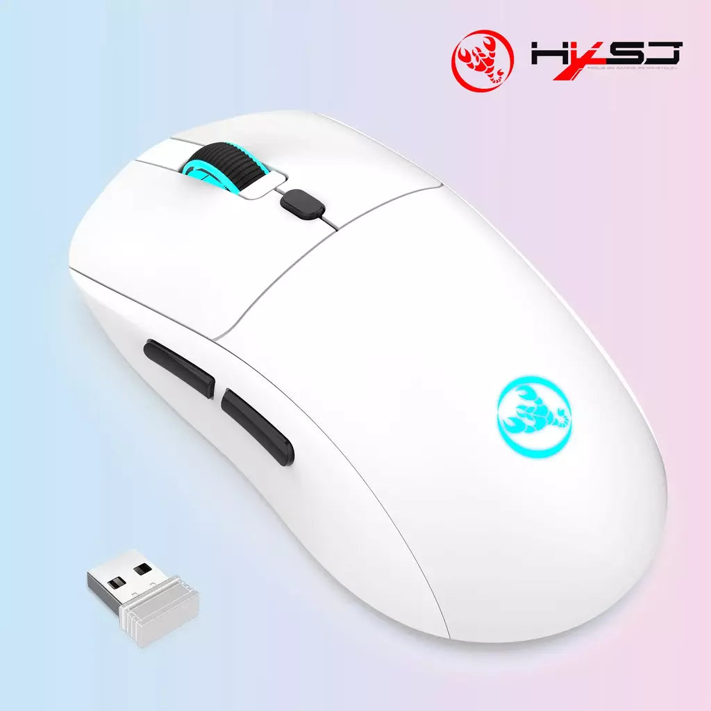 Mouse sem fio recarregável 2.4G USB ajustável 3600dpi 7 cores RGB ratos confortáveis para escritório doméstico laptop computador gamer