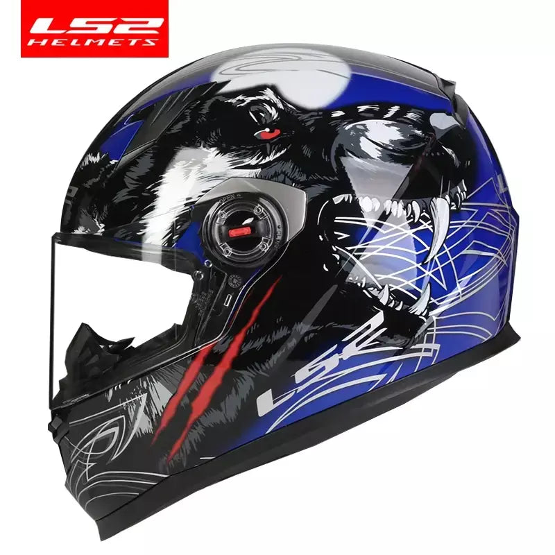 Original ls2 rinoceronte rosto cheio capacete da motocicleta casque moto capacete ls2 ff358 sem bomba aprovado pela ece