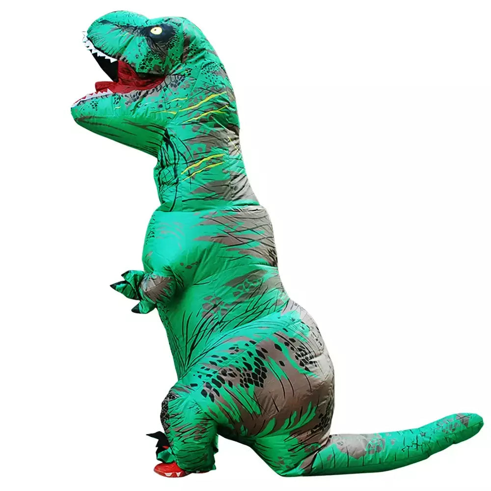 Adulto trajes de dinossauro inflável halloween anime festa cosplay disfraz purim mascote listrado role play roupas para homem mulher