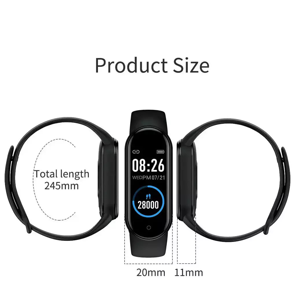 Relógio inteligente digital para homens e mulheres, bluetooth, rastreador de fitness, esporte, freqüência cardíaca, pressão arterial, android, ios, novo