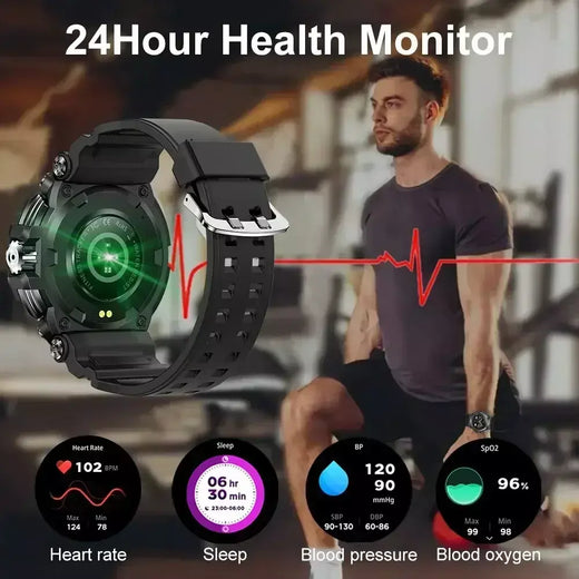 Xiaomi 1.5 "bluetooth chamada gps relógio inteligente masculino 120 + esportes rastreador de fitness monitor saúde smartwatch para android ios 600mah t90