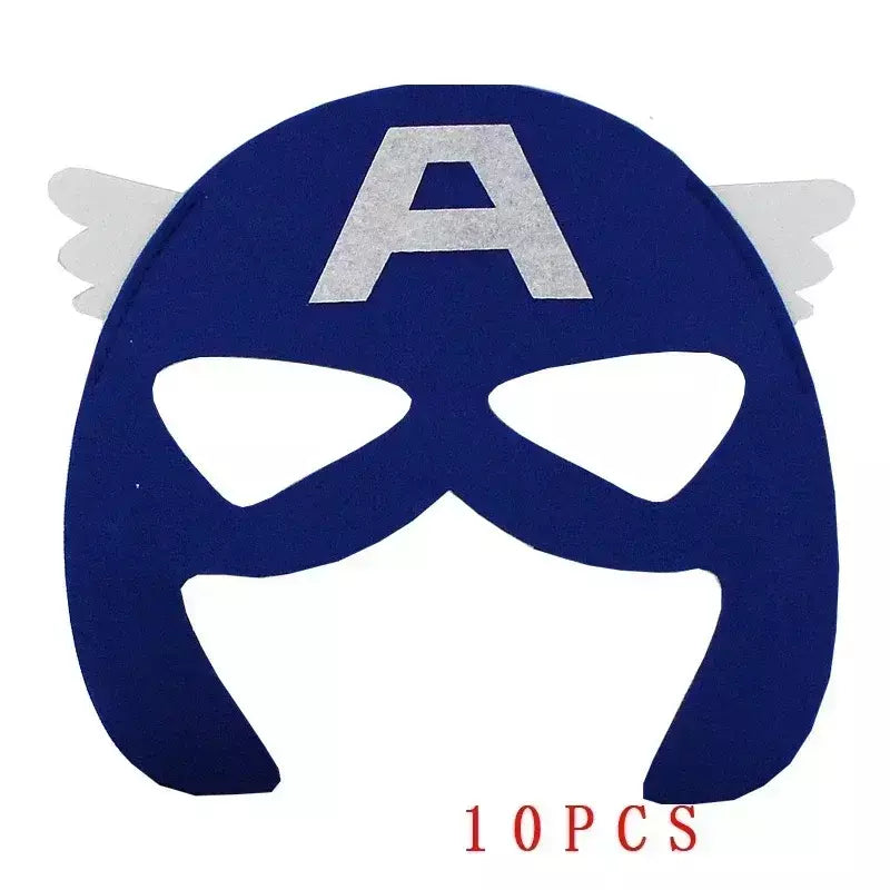 32/28/10 pçs/lote máscara de super-herói cosplay natal dia das bruxas crianças adulto carnaval festa adereços aniversário das crianças feltro masquerade