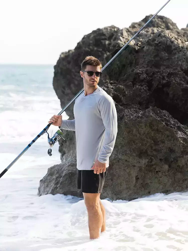 Manga Longa UPF 50 + Rash Guards dos homens Mergulho Proteção UV Leve T-shirt Solto Fit Natação Secagem Rápida Surf T-shirt