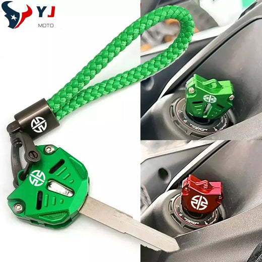 Para kawasaki ninja 650 400 zx6r 1000sx zx10r z900 z650 z900rs z1000 z400 acessórios da motocicleta chave escudo caso capa chaveiro