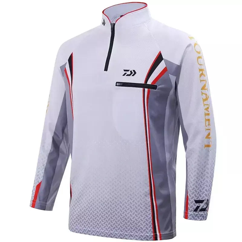 Novo verão anti-suor pesca t camisa outroor pesca esportes wear roupas de ciclismo proteção solar respirável camiseta de pesca