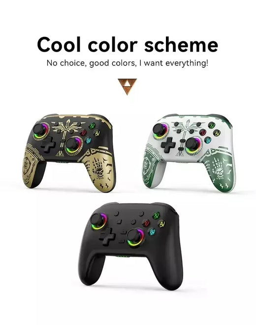 Kingdom Tears – Controlador de gamepad para jogos sem fio Bluetooth para Nintendo Switch OLED/Switch Lite/Steam Melhore seus jogos