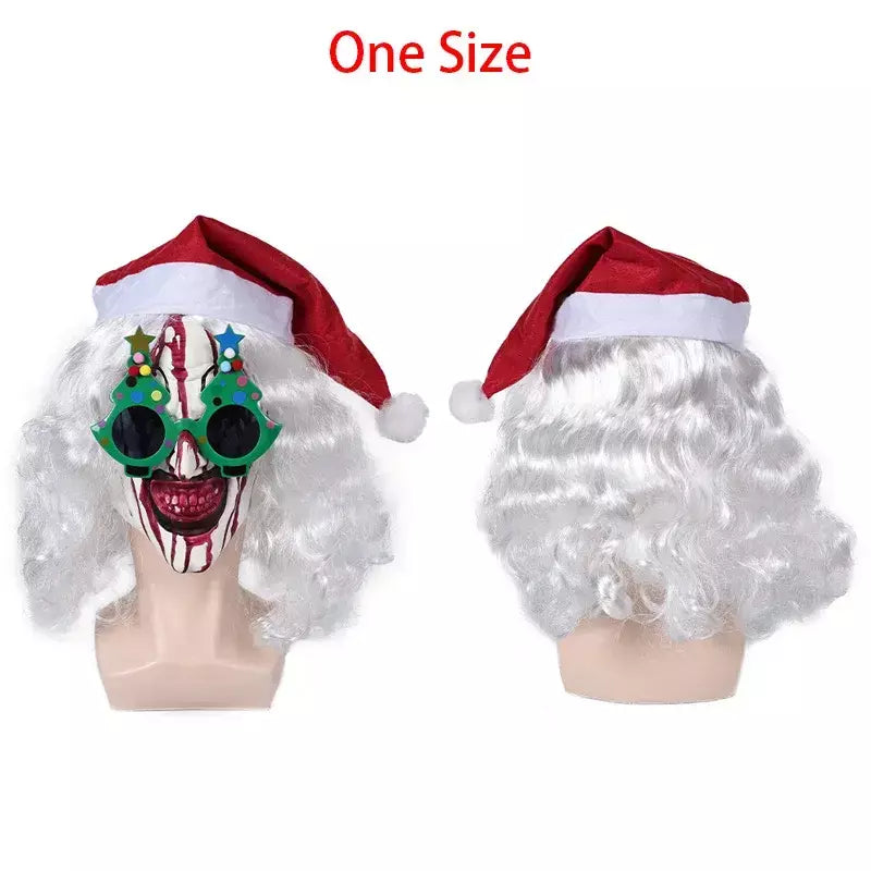Arte o palhaço cosplay máscara horror terror terror 3 óculos de girassol headwear chifre adereços halloween carnaval traje acessórios