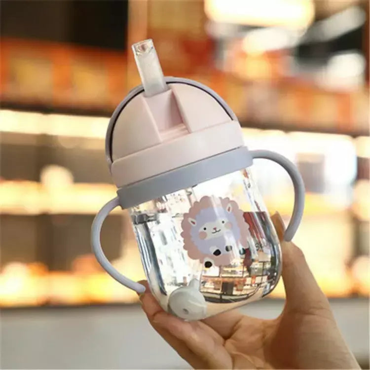 Copo de alimentação do bebê com palha, Crianças aprendem bebendo garrafa, Kids Training Cup, 250ml