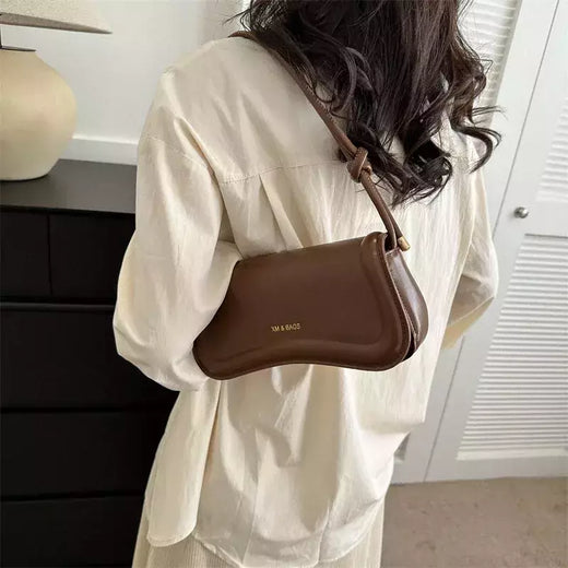 Bolsa PU popular para mulheres, bolsas femininas, axila de lazer, sacola de ombro, bolsa axila, nova moda