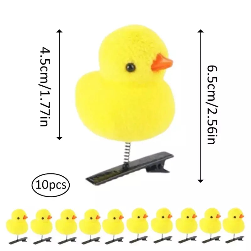 Children's Duck Pattern Hair Clip, Duckbill Hairpin, presilhas, Cute Animal Hairpin, acessório de cabelo para crianças, 10pcs