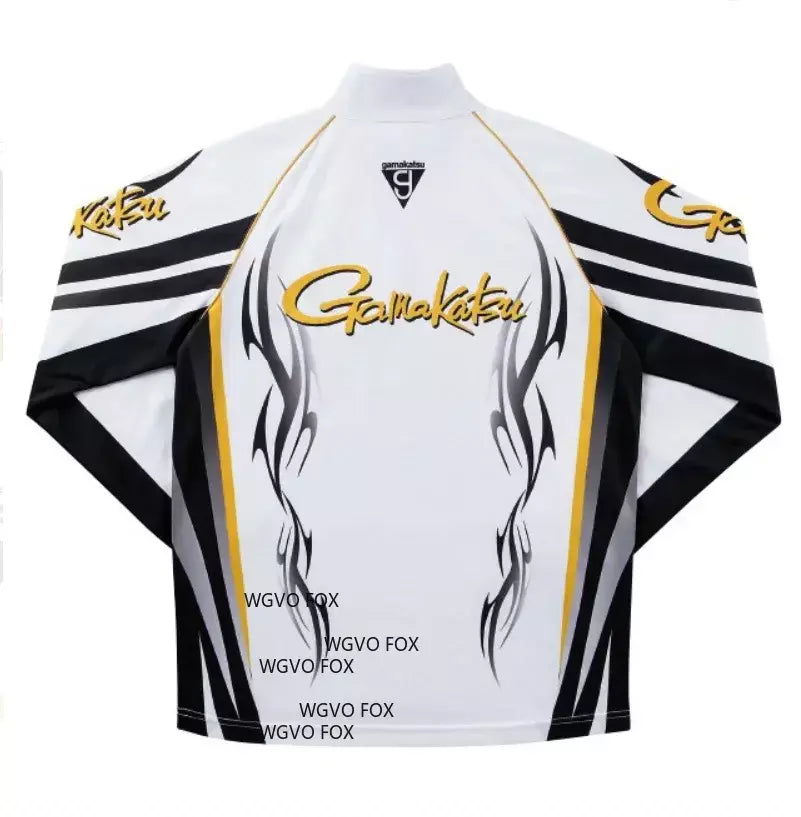 Manga longa gola roupas de pesca ciclismo ao ar livre proteção solar secagem rápida camisas de seda gelo