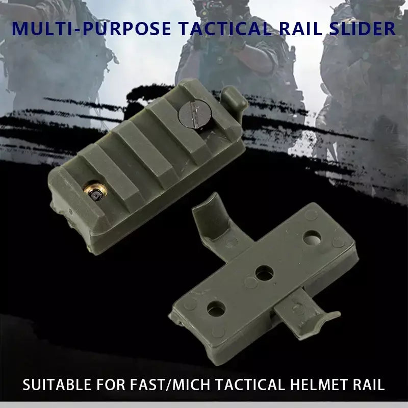 Capacete tático lanterna clipe multifuncional tático trilho slider universal à prova de balas capacete acessórios lanterna clipe