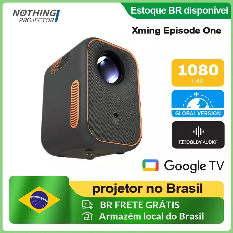 Formovie Xming Episódio Um 1080 Full HD Mini Projetor Portátil Google TV Netflix Theater Projetor Inteligente de Acampamento ao Ar Livre