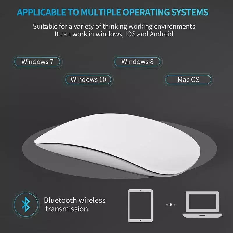 Xiaomi bluetooth mouse sem fio recarregável silencioso multi arco toque ratos ultra-fino mouse mágico para portátil ipad mac pc macbook