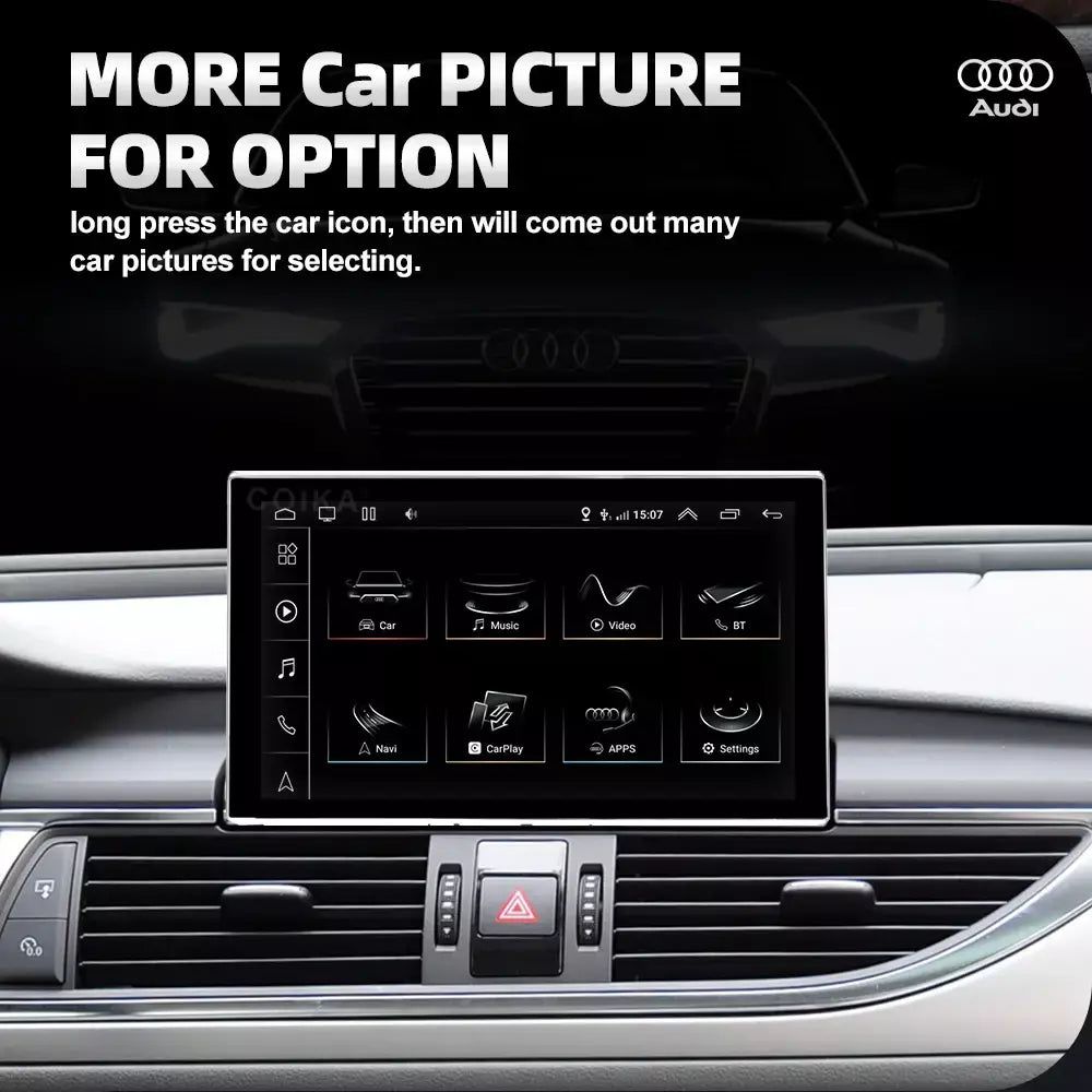 8 núcleos android 13 sistema multimídia estéreo do carro para audi a6 c7 a7 2012-2018 wifi 4g 8 + 128gb ram carplay ips tela de toque gps navi