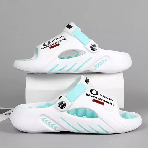Chinelos masculinos de massagem, sandálias interiores e exteriores, sapatos casuais de praia, sola confortável, tamanho grande, 38-47, novo, 2022