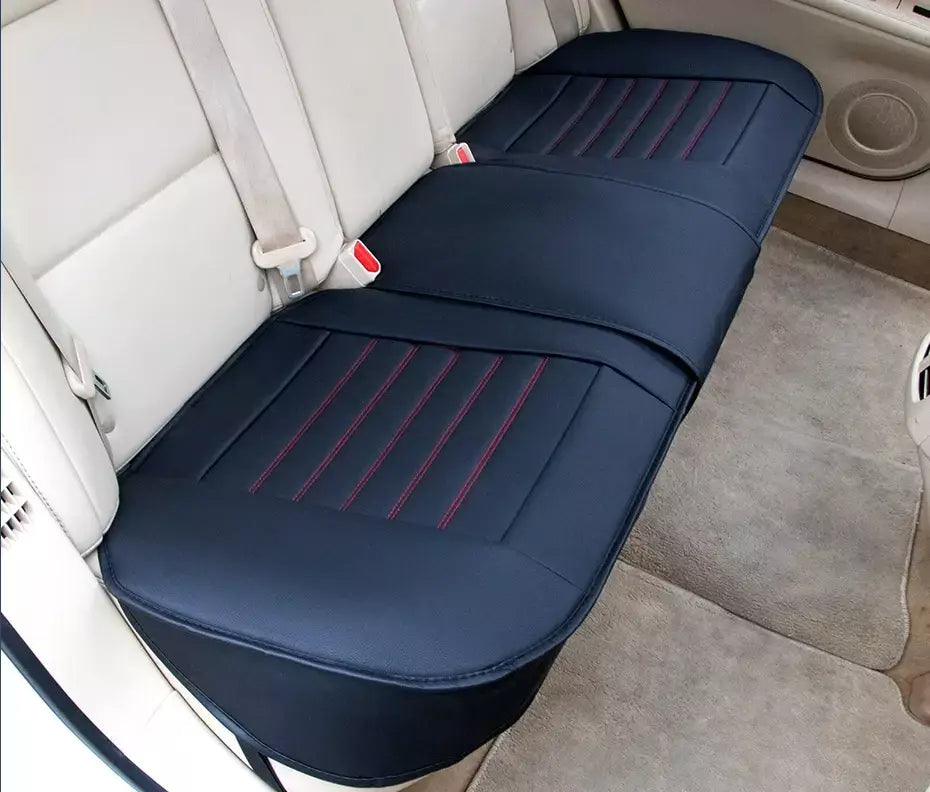 SEAMETAL Capa de assento de carro totalmente cercada, couro PU premium, protetor de assento automático, almofada anti-arranhões, tapete de proteção para cadeira