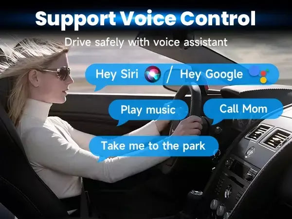 Adaptador carplay 2 em 1 com fio para sem fio, plugue e plugue, conexão automática, converte para carros com fio, compatível com iphone e android-preto